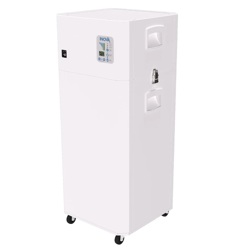 Load image into Gallery viewer, INOVA E400, Medical Grade HEPA Commercial Air Purifier, White, Back