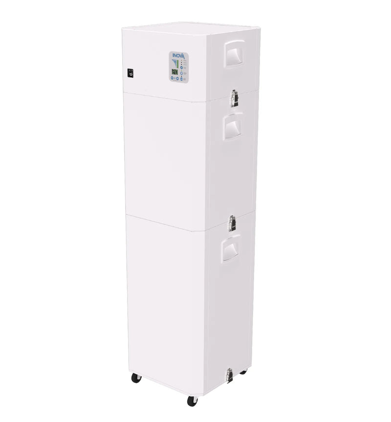 Load image into Gallery viewer, INOVA E600R, Medical Grade HEPA Commercial Air Purifier, White, Back