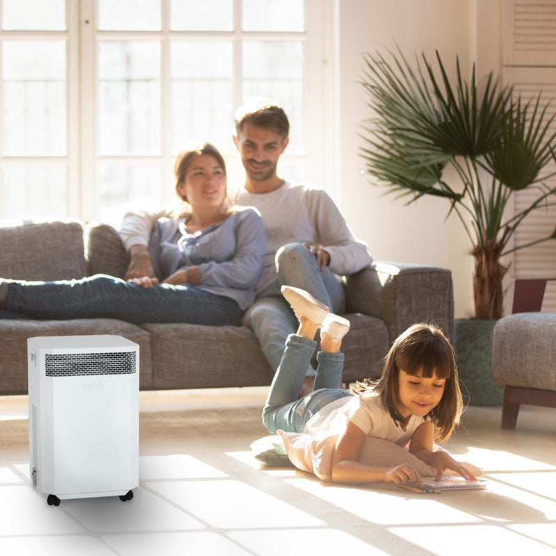 Family enjoying their new InovaAir Air Purifier.