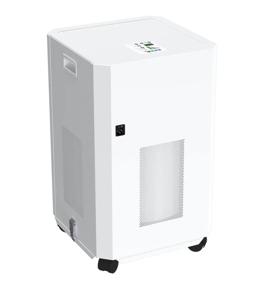 A rear view of an INOVA DE20 Air Purifier.