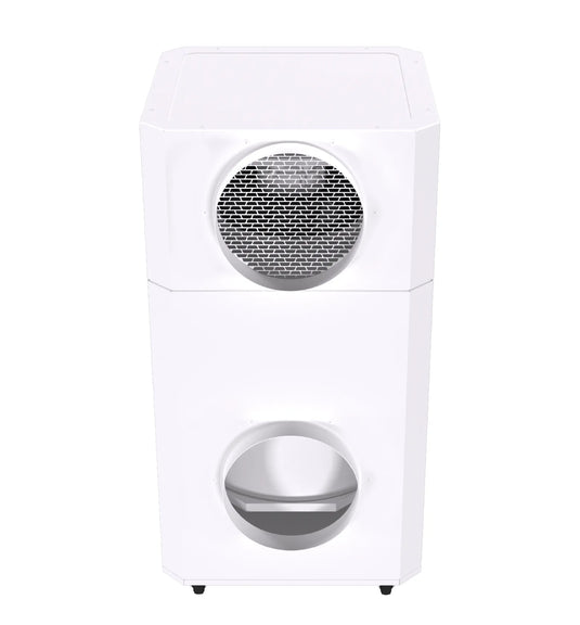 INOVA E300C, Medical Grade HEPA Commercial Air Purifier, White, Front, Face