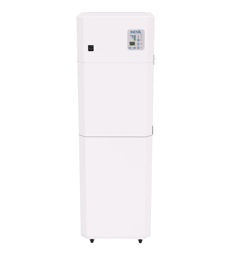 Load image into Gallery viewer, INOVA E600, Medical Grade HEPA Commercial Air Purifier, White, Back, Panel
