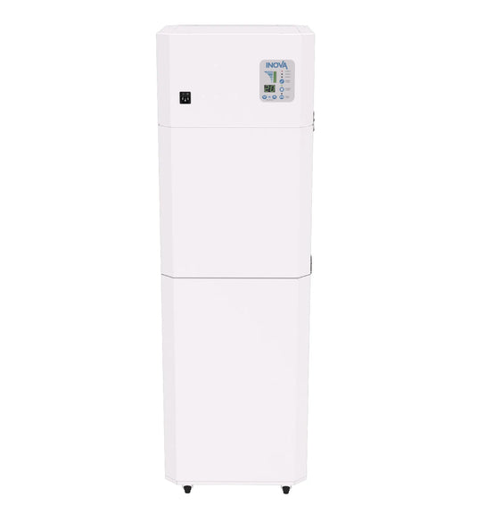 INOVA E600, Medical Grade HEPA Commercial Air Purifier, White, Back, Panel