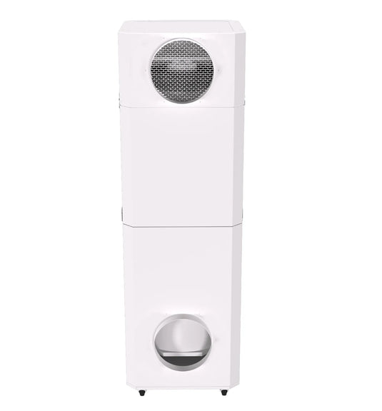 INOVA E600, Medical Grade HEPA Commercial Air Purifier, White, Front, Face