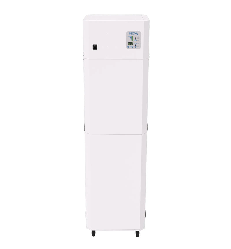 Load image into Gallery viewer, INOVA E600R, Medical Grade HEPA Commercial Air Purifier, White, Back, Panel
