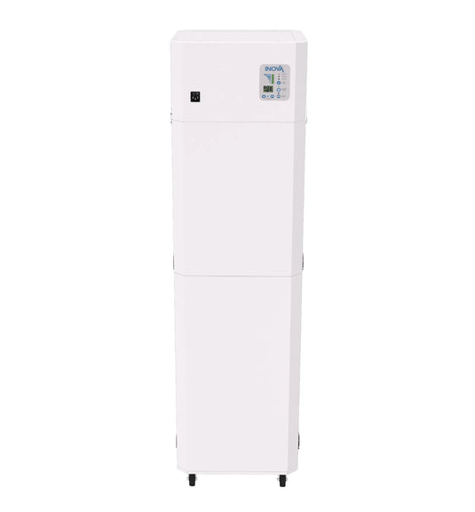 INOVA E600R, Medical Grade HEPA Commercial Air Purifier, White, Back, Panel