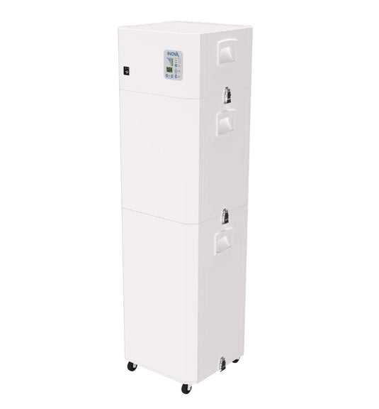 INOVA E600R, Medical Grade HEPA Commercial Air Purifier, White, Back